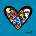 I LOVE ANIMALS (Metallic Cyan) - Limited Edition Print