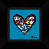 I LOVE ANIMALS (Metallic Cyan) - Limited Edition Print