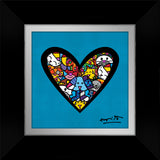 I LOVE ANIMALS (Metallic Cyan) - Limited Edition Print