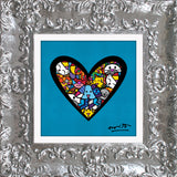 I LOVE ANIMALS (Metallic Cyan) - Limited Edition Print