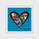 I LOVE ANIMALS (Metallic Cyan) - Limited Edition Print