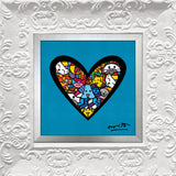 I LOVE ANIMALS (Metallic Cyan) - Limited Edition Print