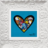 I LOVE ANIMALS (Metallic Cyan) - Limited Edition Print