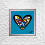 I LOVE ANIMALS (Metallic Cyan) - Limited Edition Print