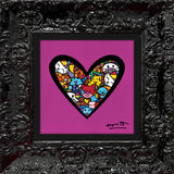 I LOVE ANIMALS (Metallic Magenta) - Limited Edition Print