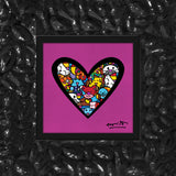 I LOVE ANIMALS (Metallic Magenta) - Limited Edition Print