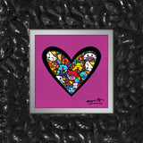I LOVE ANIMALS (Metallic Magenta) - Limited Edition Print
