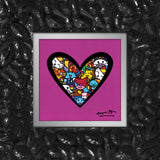 I LOVE ANIMALS (Metallic Magenta) - Limited Edition Print