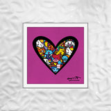 I LOVE ANIMALS (Metallic Magenta) - Limited Edition Print