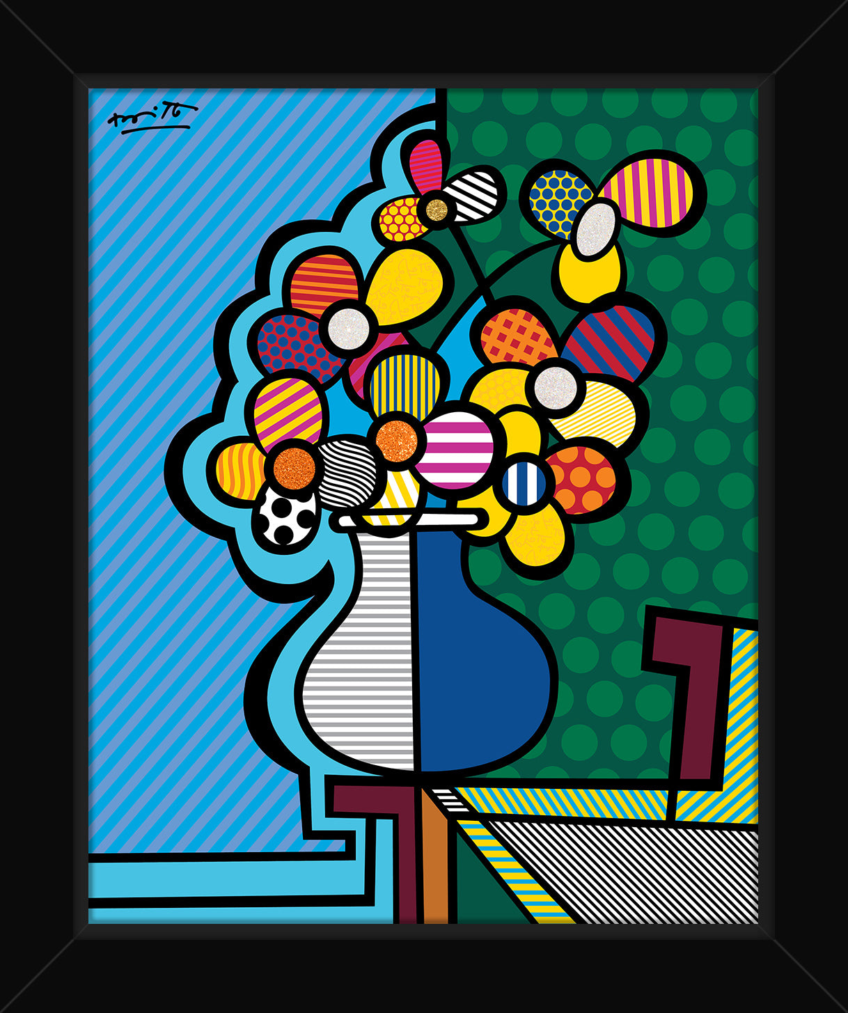 modern pop art florida limited edition print  vibrant home decor