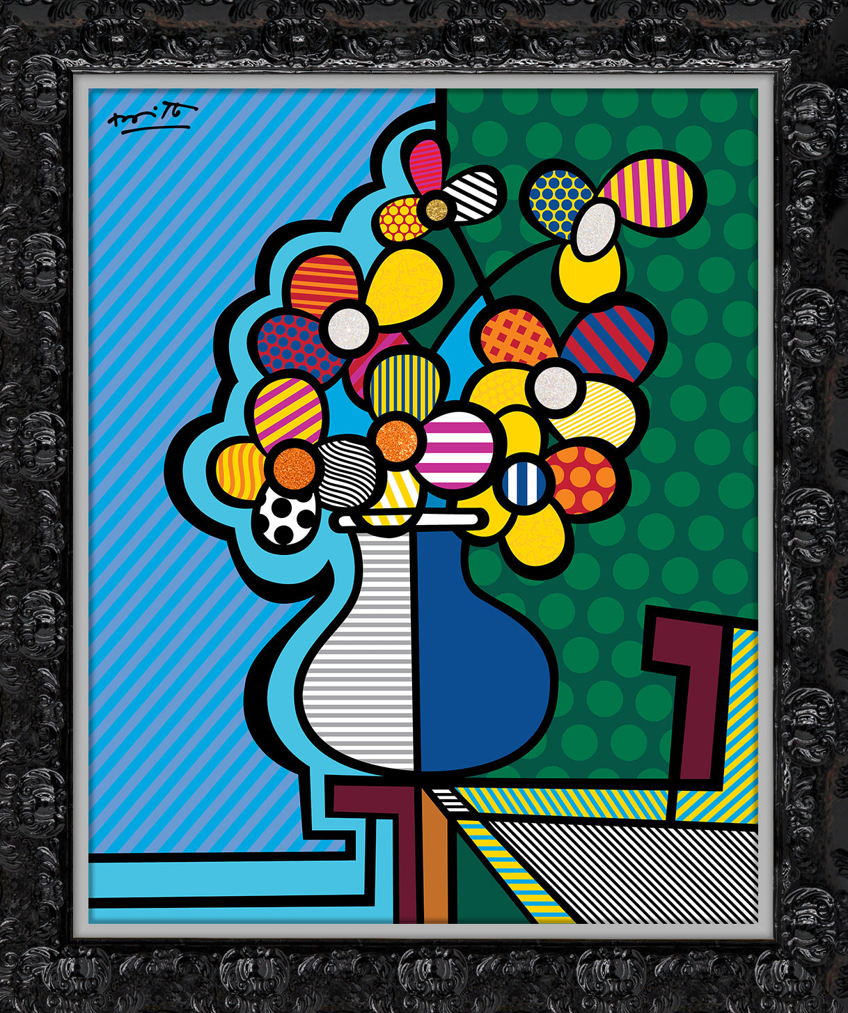 Romero Britto florida limited edition print  contemporary pop art piece