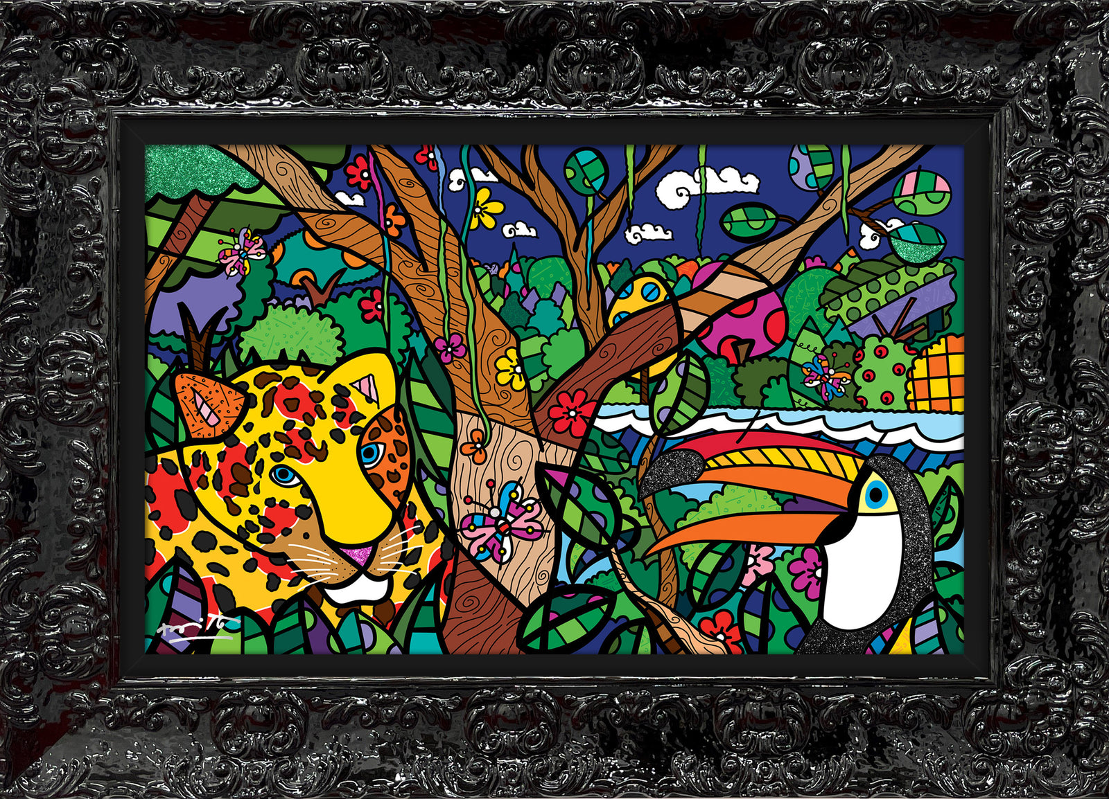 brazilian amazon limited edition print  colorful decorative collectible gift idea