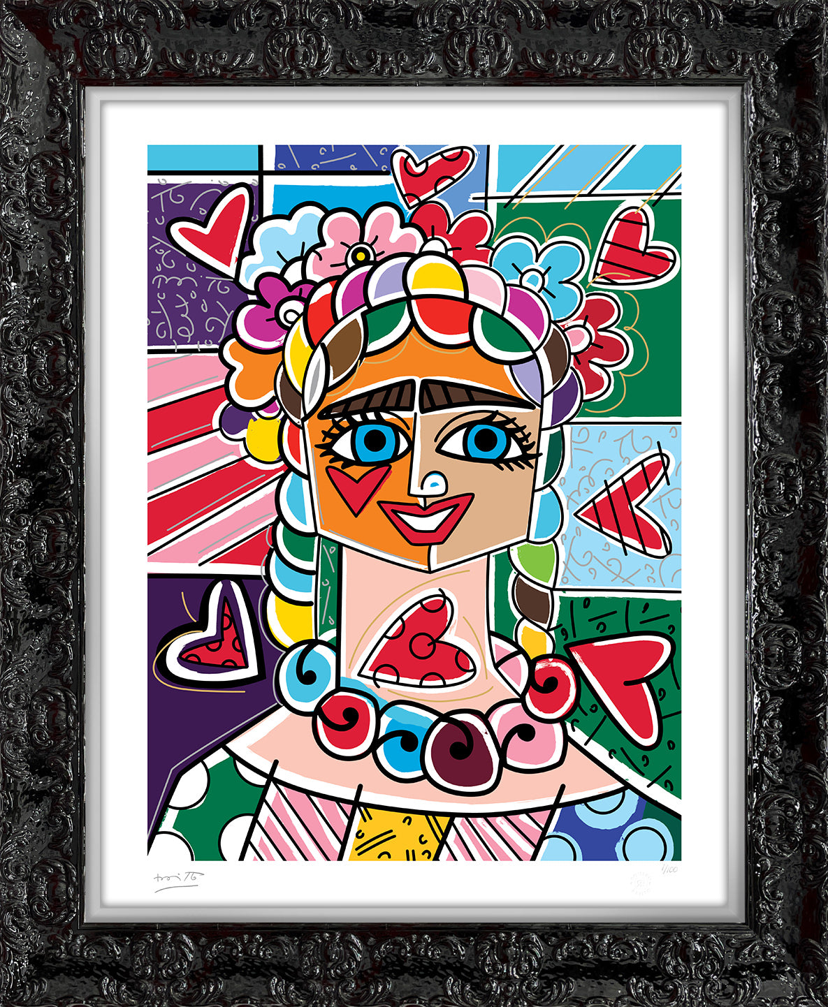frida glow limited edition print  colorful decorative collectible gift idea