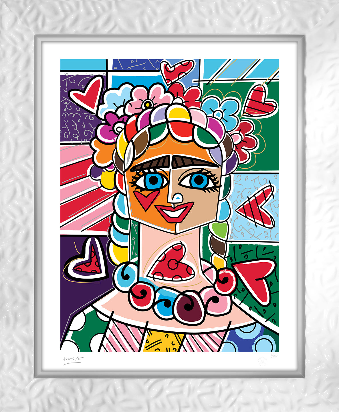 frida glow limited edition print  colorful decorative collectible gift idea