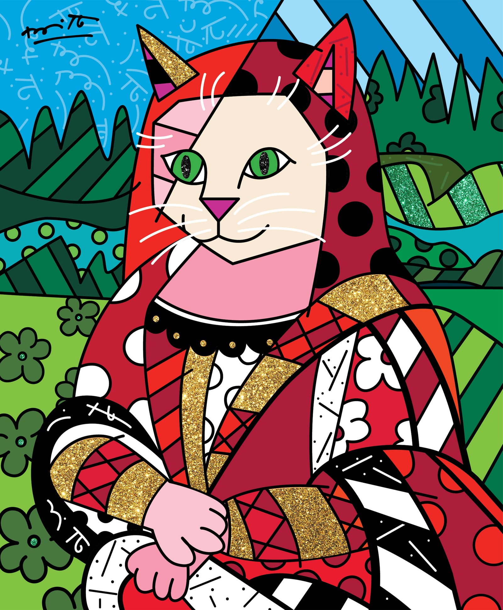 The Cat In Red - Limited Edition Print
