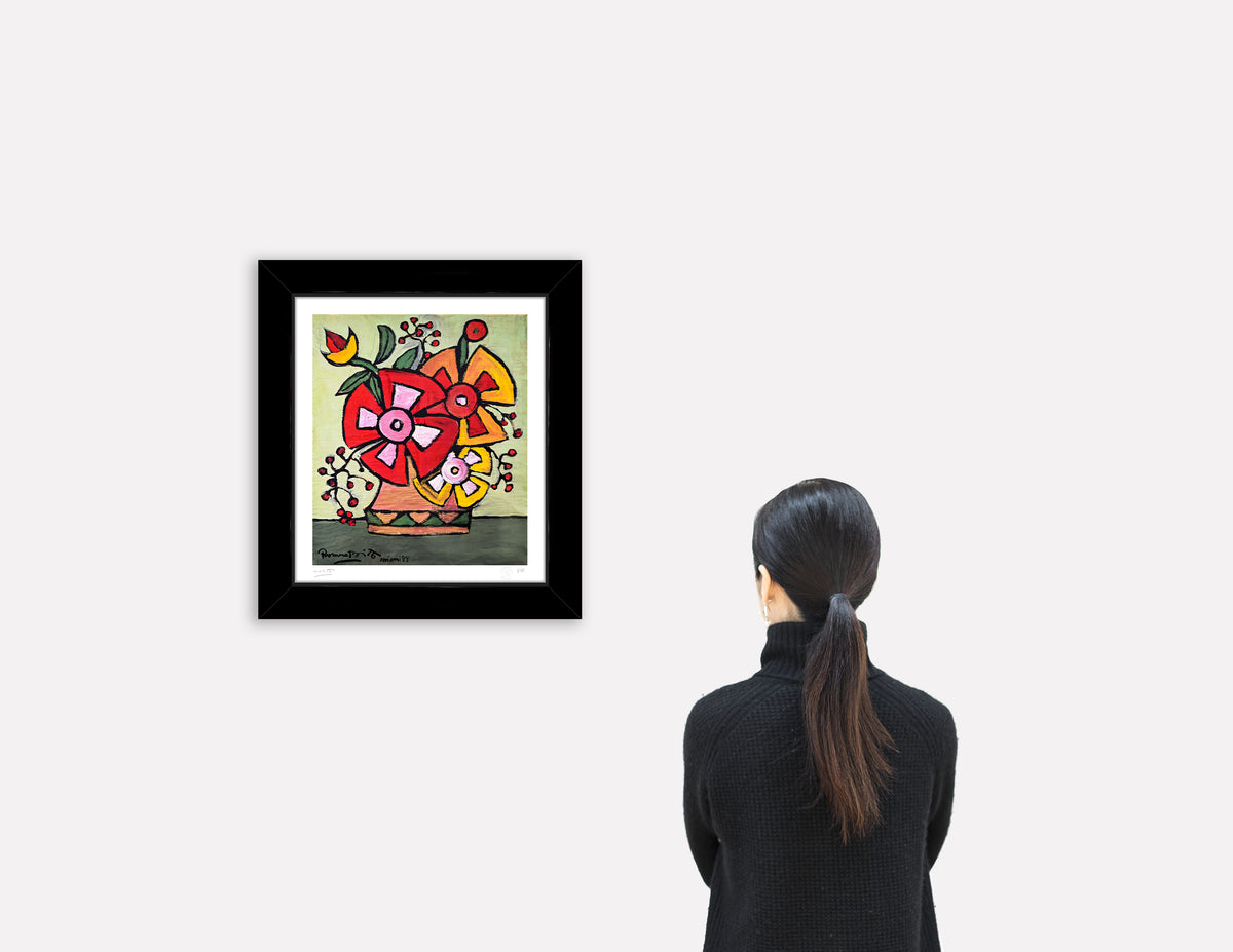 everglades flowers limited edition print  colorful decorative collectible gift idea