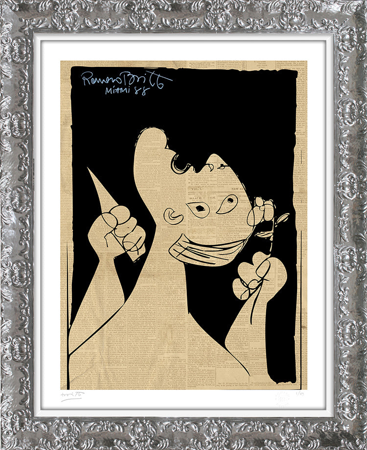 Romero Britto spain limited edition print  colorful pop art design