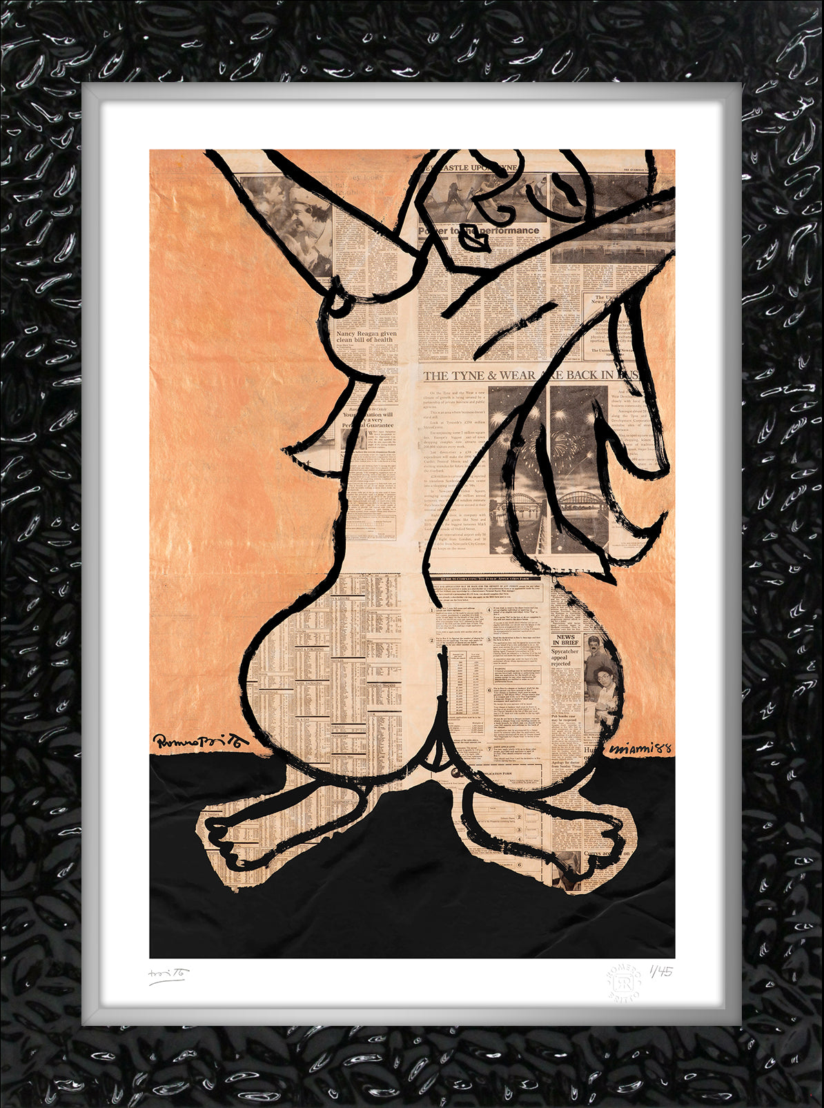 ms nussbaum limited edition print  artistic colorful design collectible