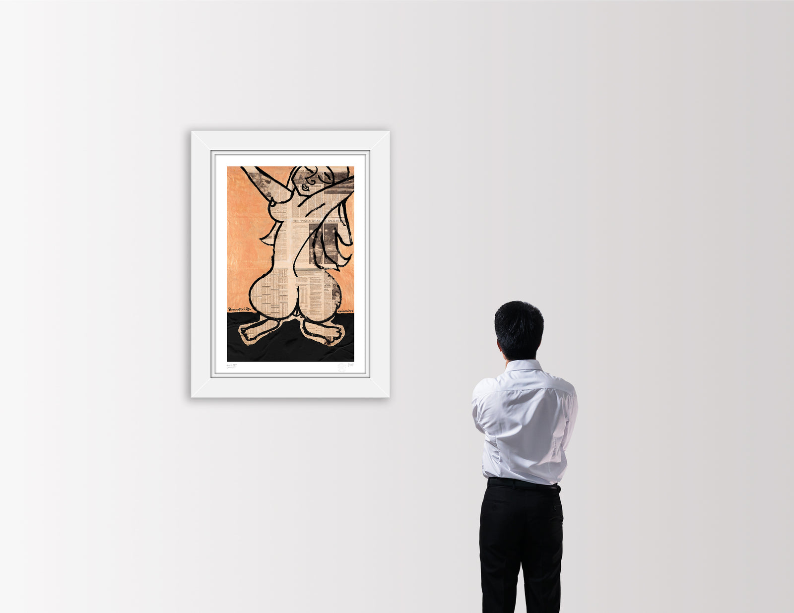 modern pop art ms nussbaum limited edition print  vibrant home decor