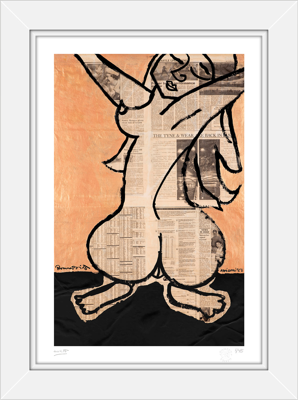 ms nussbaum limited edition print  artistic colorful design collectible