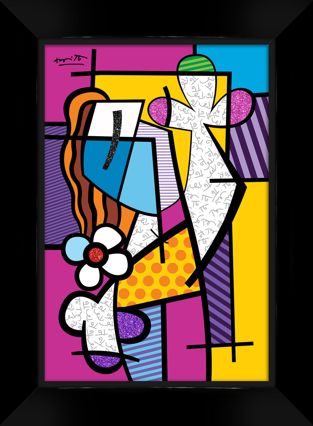 girl with red hair limited  artistic colorful design collectible