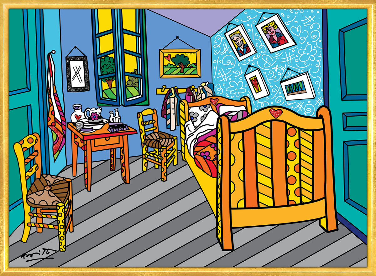 sleeping in arles limited edition  artistic colorful design collectible