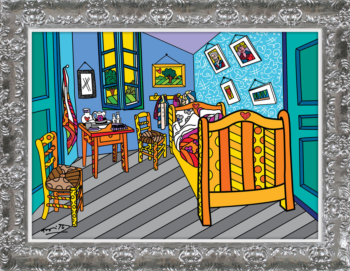 modern pop art sleeping in arles limited edition  vibrant home decor