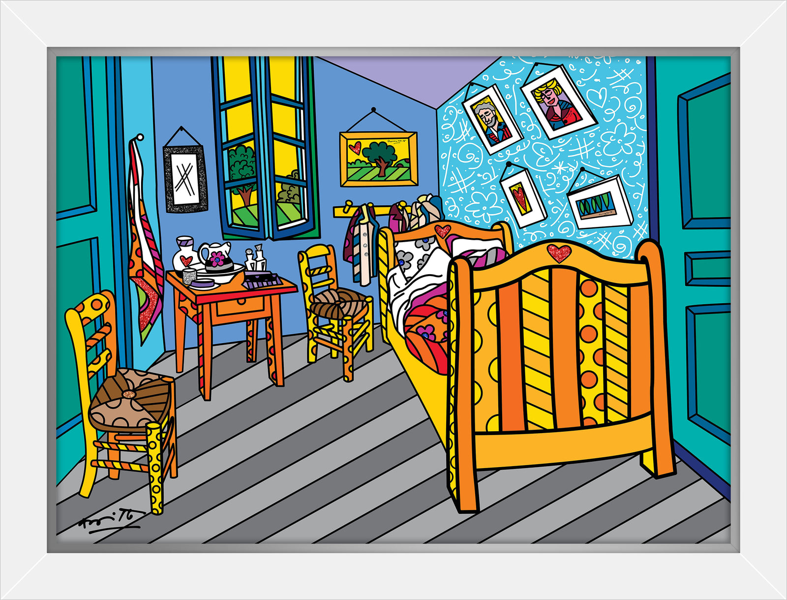 sleeping in arles limited edition  artistic colorful design collectible