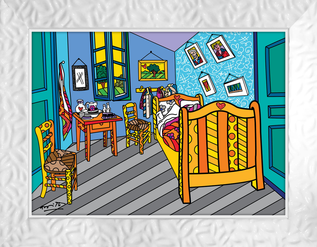modern pop art sleeping in arles limited edition  vibrant home decor