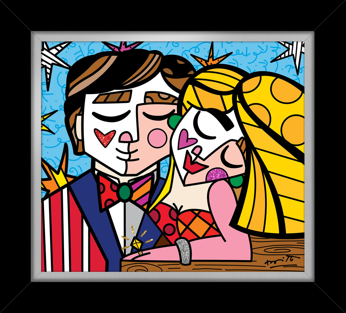 serendipitous love limited edition print  artistic colorful design collectible