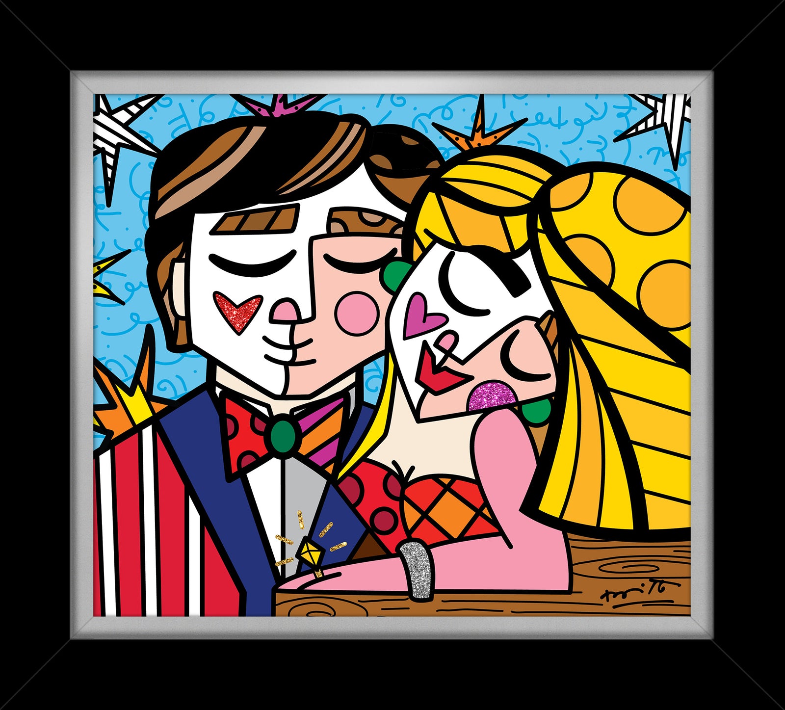 serendipitous love limited edition print  artistic colorful design collectible