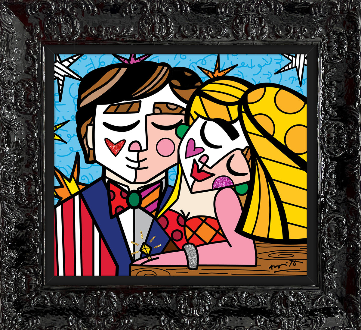 serendipitous love limited edition print  artistic colorful design collectible