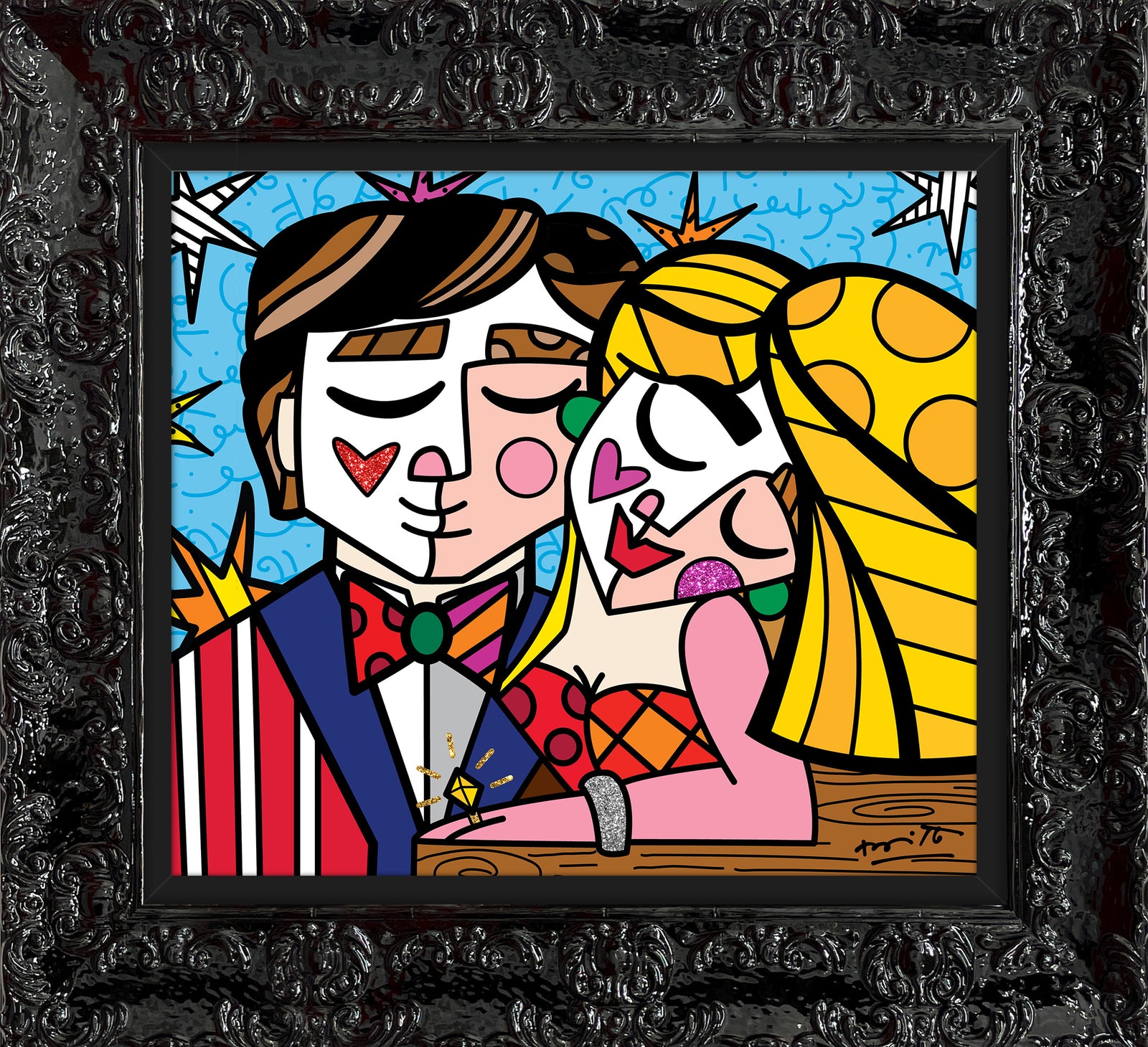 serendipitous love limited edition print  artistic colorful design collectible