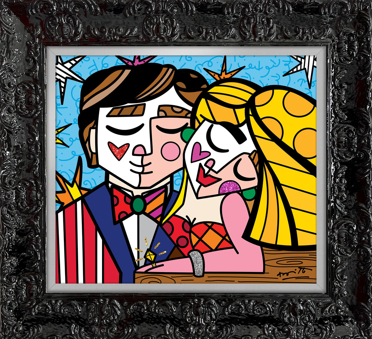 modern pop art serendipitous love limited edition print  vibrant home decor