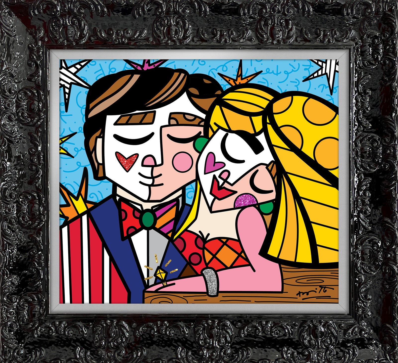 modern pop art serendipitous love limited edition print  vibrant home decor