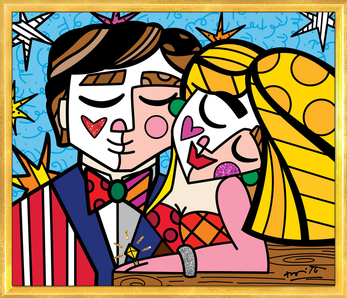 serendipitous love limited edition print  artistic colorful design collectible