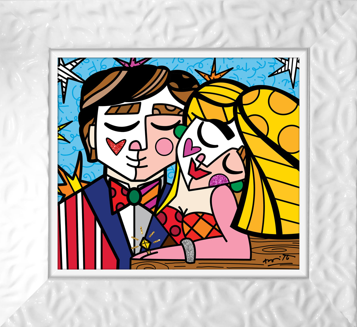 modern pop art serendipitous love limited edition print  vibrant home decor