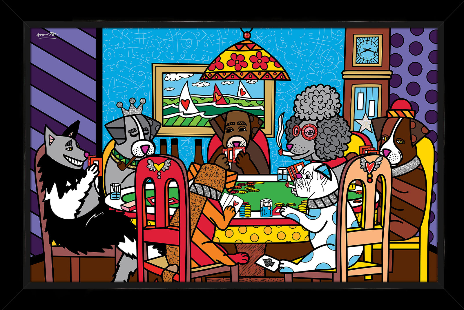 game night limited edition print  artistic colorful design collectible