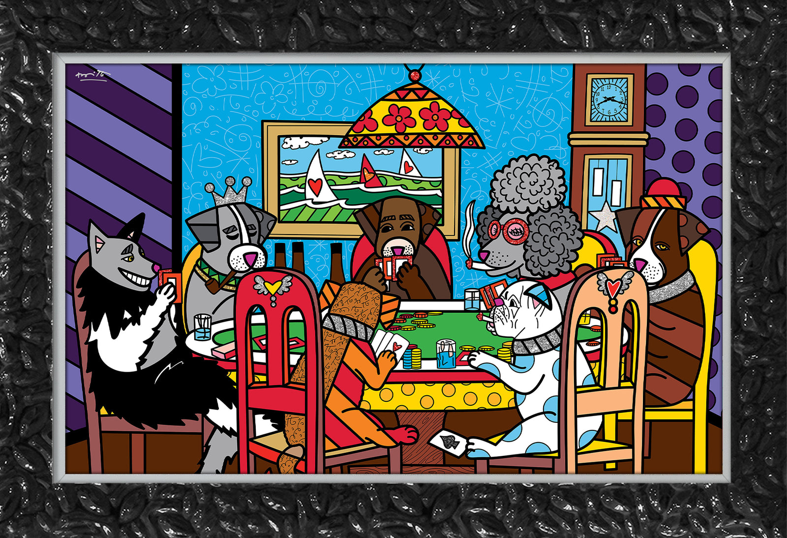 game night limited edition print  artistic colorful design collectible