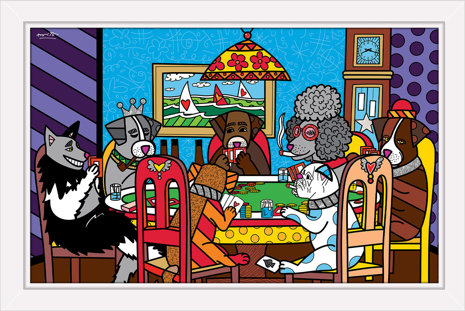 game night limited edition print  artistic colorful design collectible