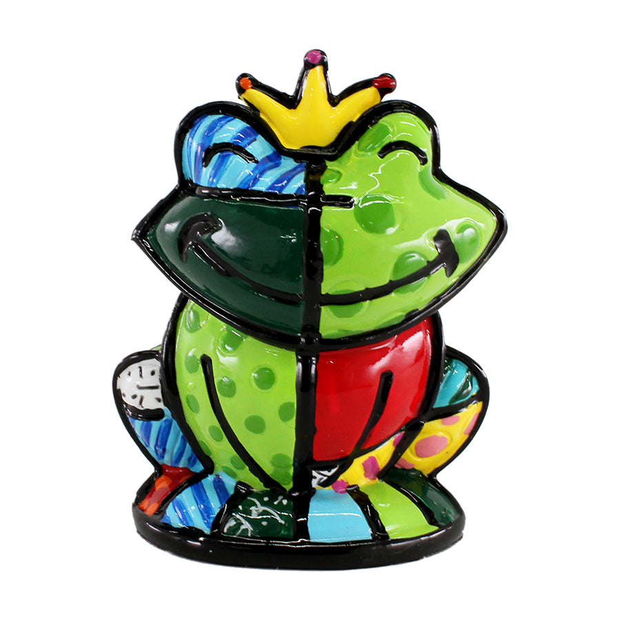 Romero Britto prince frog mini figurine  colorful pop art design