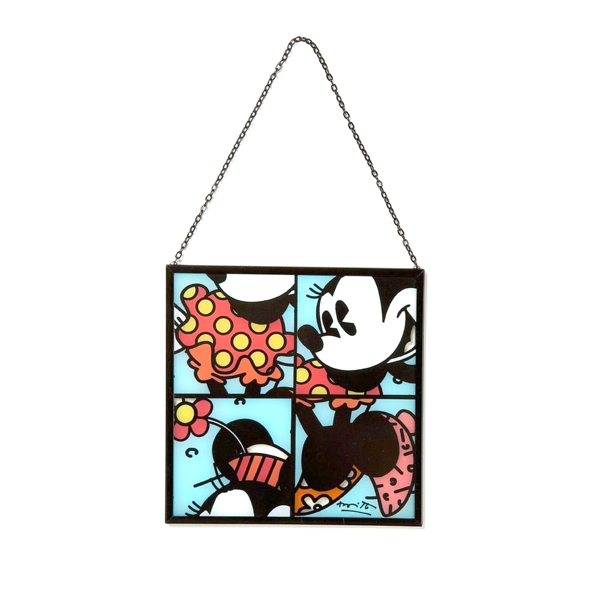 Romero Britto minnie window panel disney by  colorful pop art design