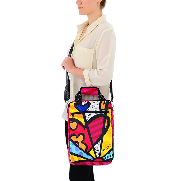 Vertical laptop case top