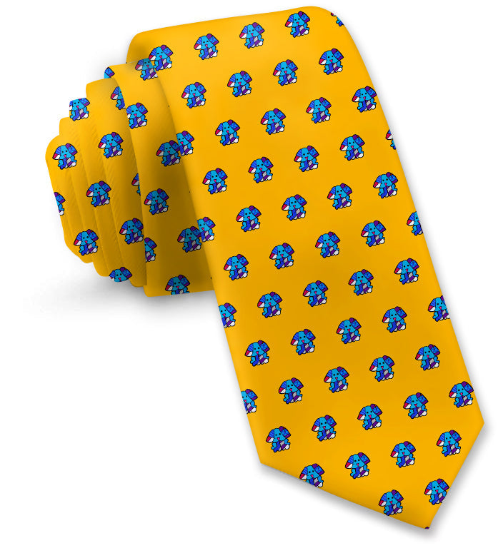 BRITTO® TIE - DOGS ON YELLOW