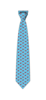 BRITTO® TIE - FLYING HEARTS (BLUE)