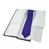 BRITTO® TIE - RED HEARTS ON BLUE