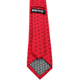 BRITTO® TIE - RED HEARTS ON RED