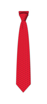 BRITTO® TIE - RED HEARTS ON RED