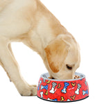 BRITTO® PET Bowl - Red Bones and Hearts