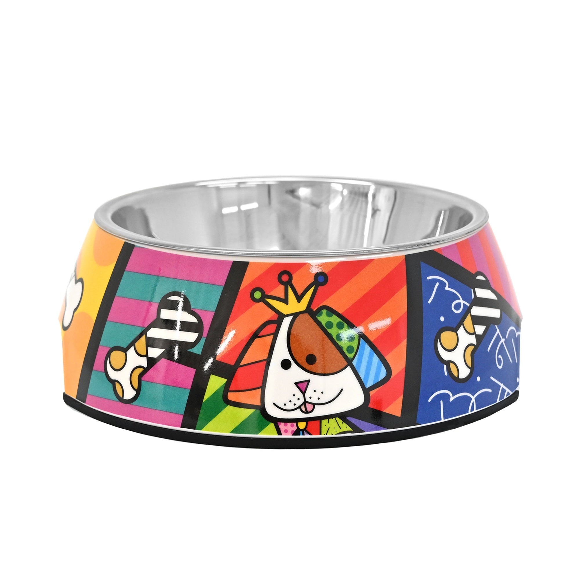Britto Dog Landscape Bowl – Stainless Steel - Shop Britto